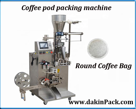 Automatic round coffee pod packaging machine
