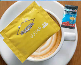 Automatic inline condiment filling and sealing machine