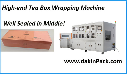 Shrink wrapping machine makes tea box packaging easier