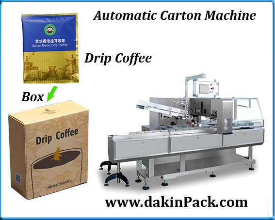 Packing tea bag into box cartoning machine
