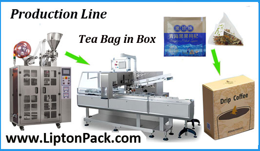 bag in box cartoning machine for pyramid tea bag